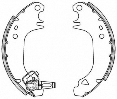 OPEN PARTS bsa202400 -  Комплект тормозных колодок